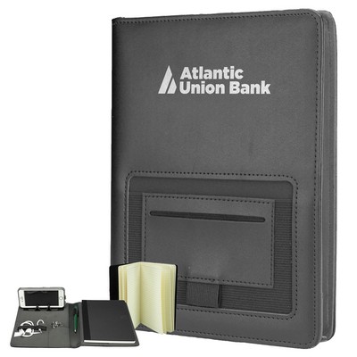 PU Fabric Portfolios w/ Front Pocket